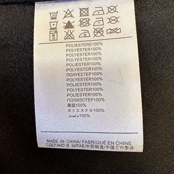 Piccione Piccione by Silvian Heach Black Floral Midi Sleeveless Dress Sz L - Picture 12 of 16